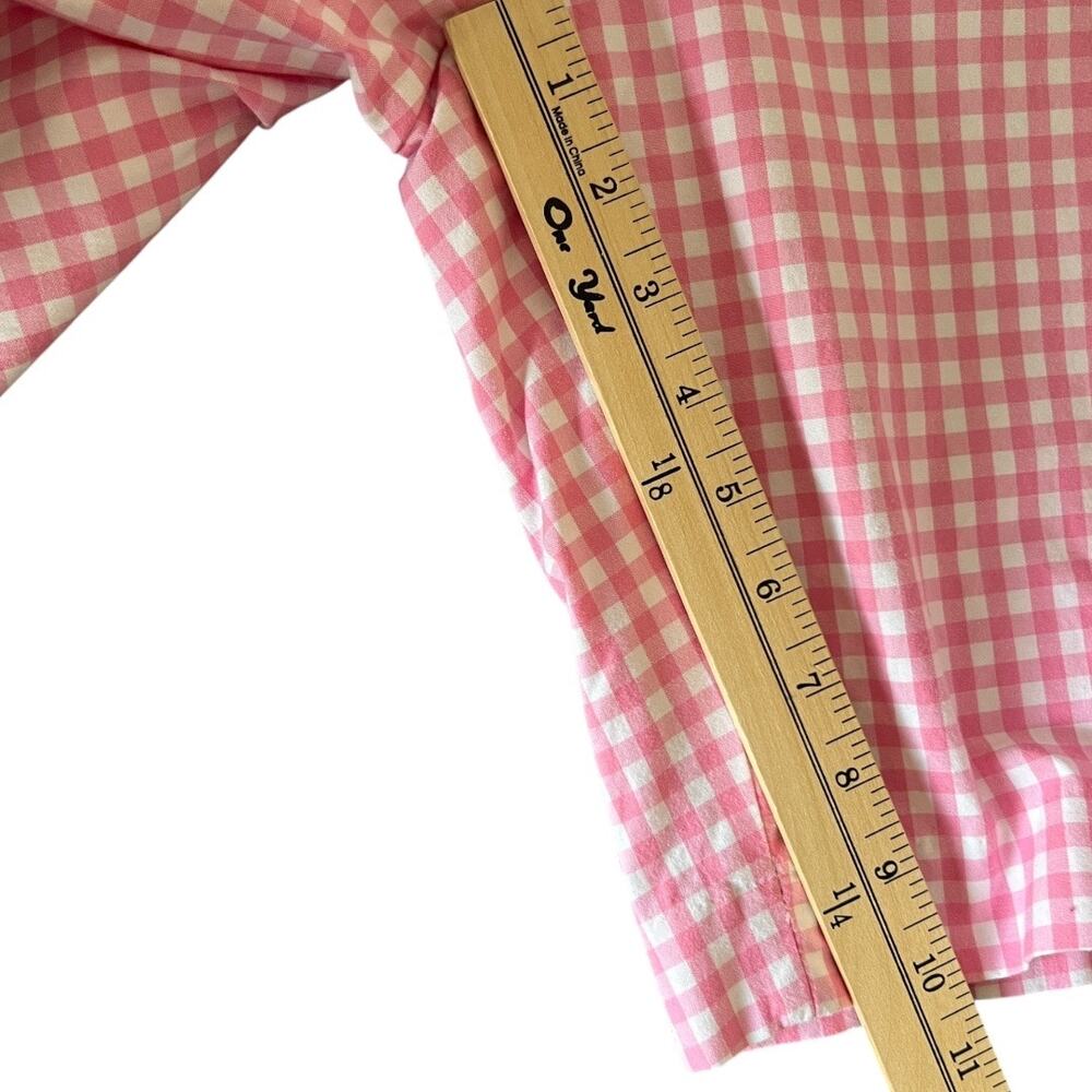 Talbots The Perfect Bermuda Short In Pink & White Gingham Size 2 - Picture 8 of 8